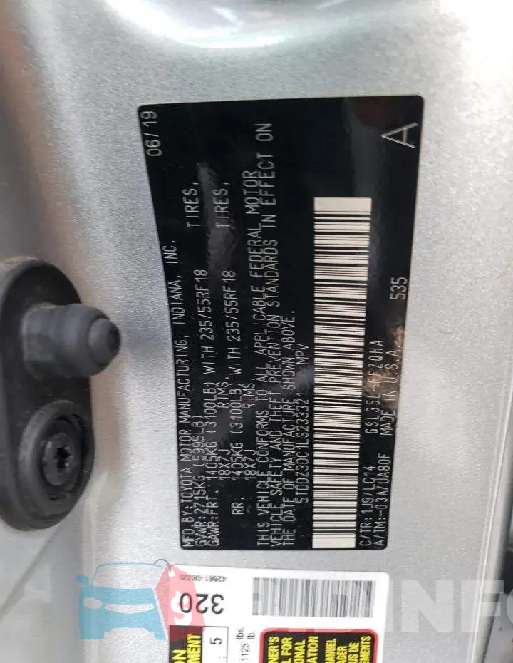 5TDDZ3DC1LS233321 Photo# 13