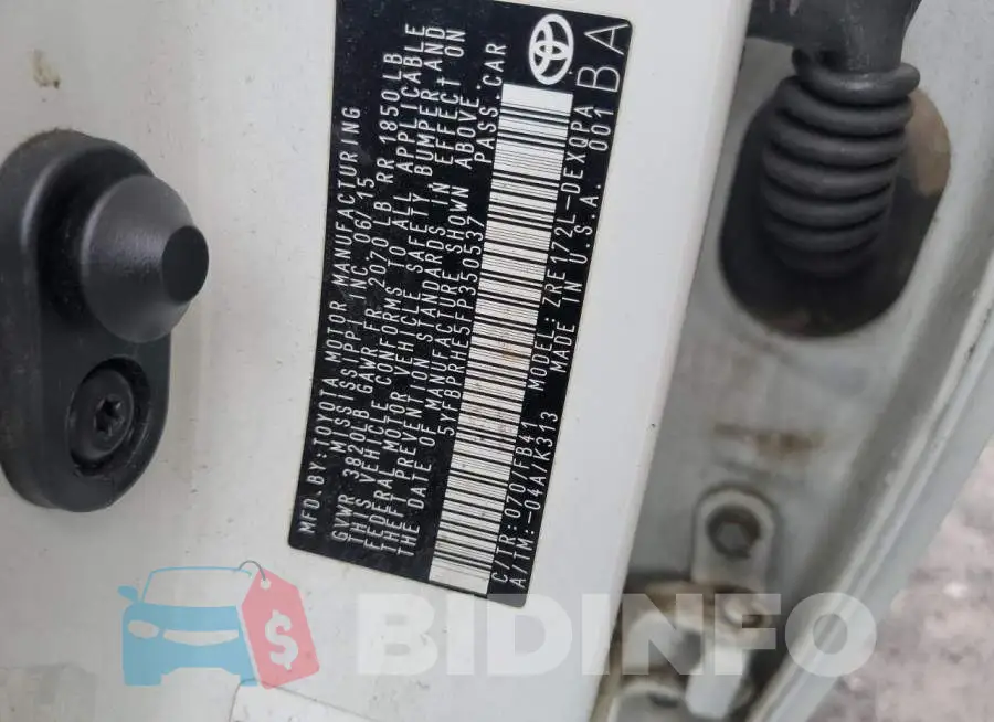 5YFBPRHE5FP350537 Photo# 12