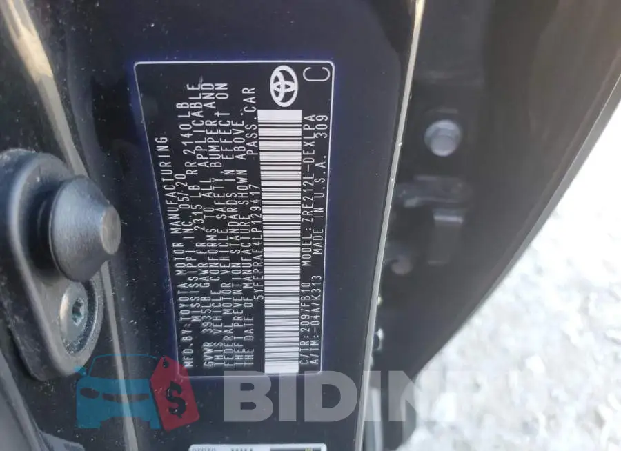 5YFEPRAE4LP129417 Photo# 12