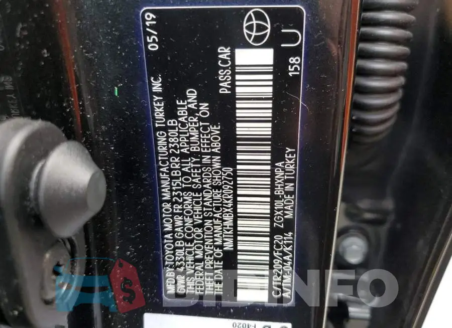NMTKHMBX4KR092750 Photo# 13