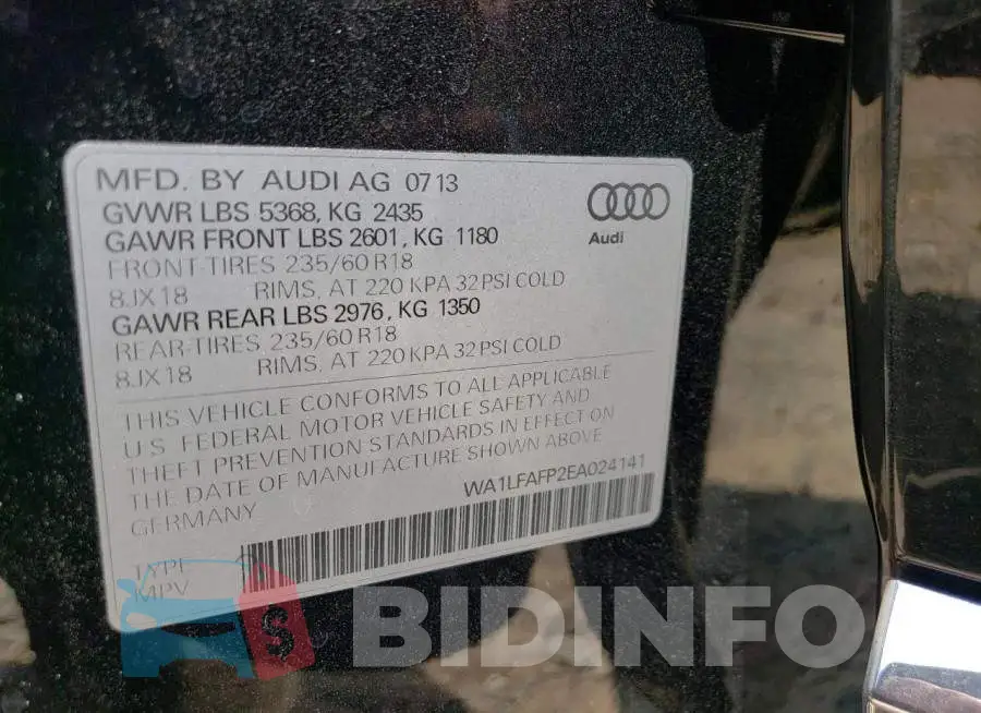 WA1LFAFP2EA024141 Photo# 13