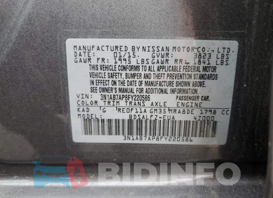 3N1AB7AP8FY220586 Photo# 12