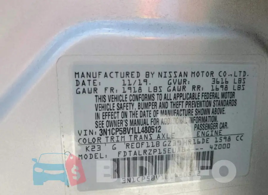 3N1CP5BV1LL480512 Photo# 13