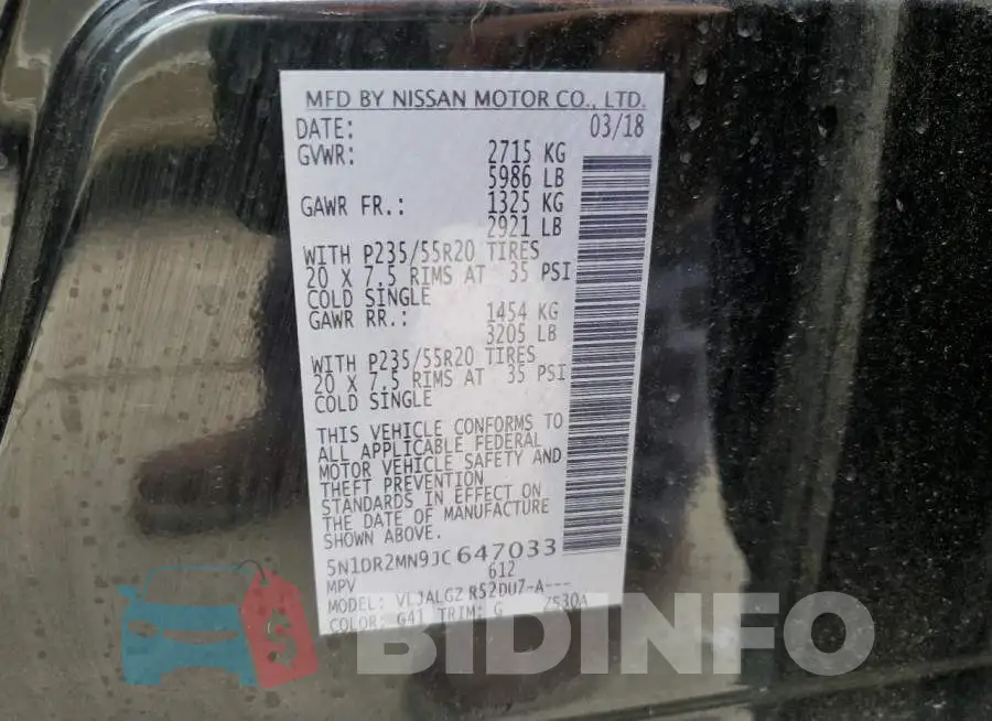 5N1DR2MN9JC647033 Photo# 14