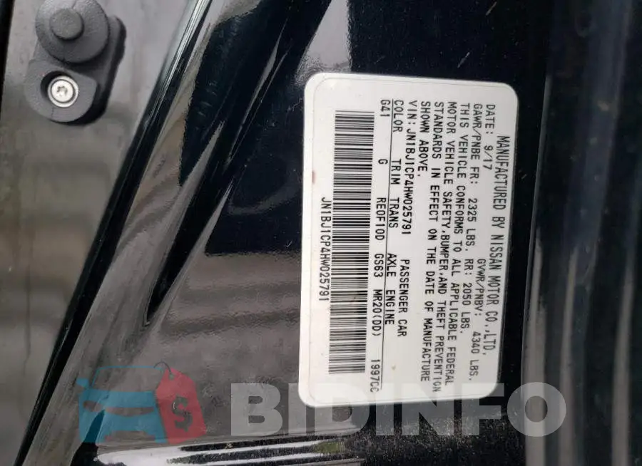 JN1BJ1CP4HW025791 Photo# 14