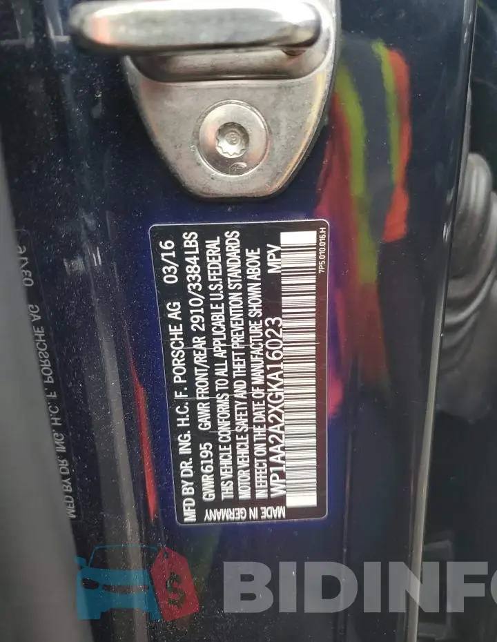 WP1AA2A2XGKA16023 Photo# 12