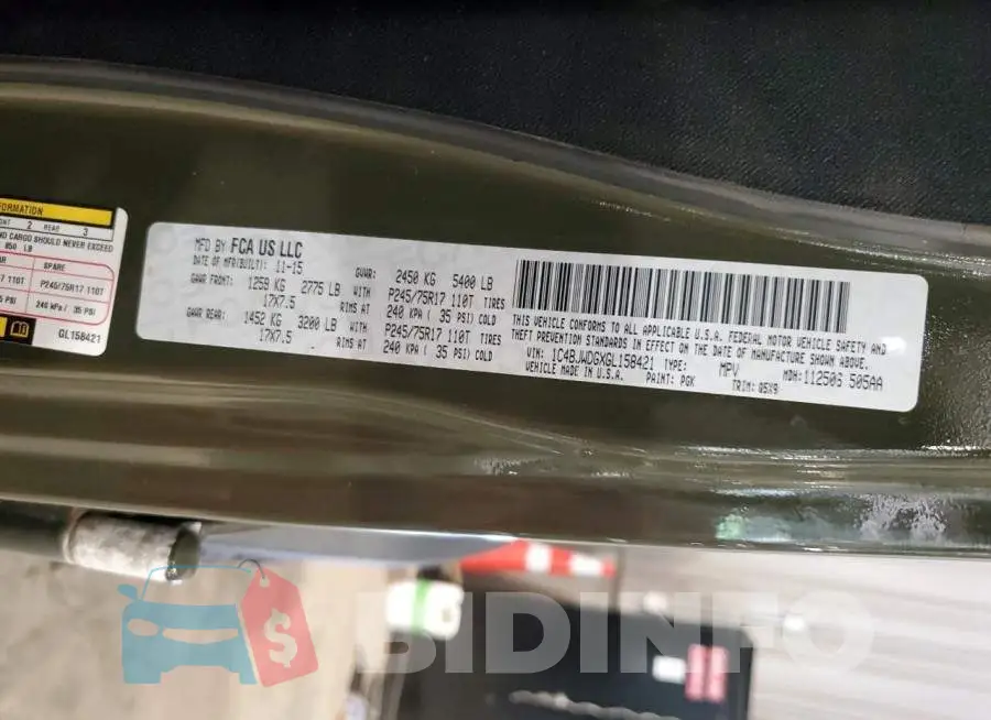 1C4BJWDGXGL158421 Photo# 12