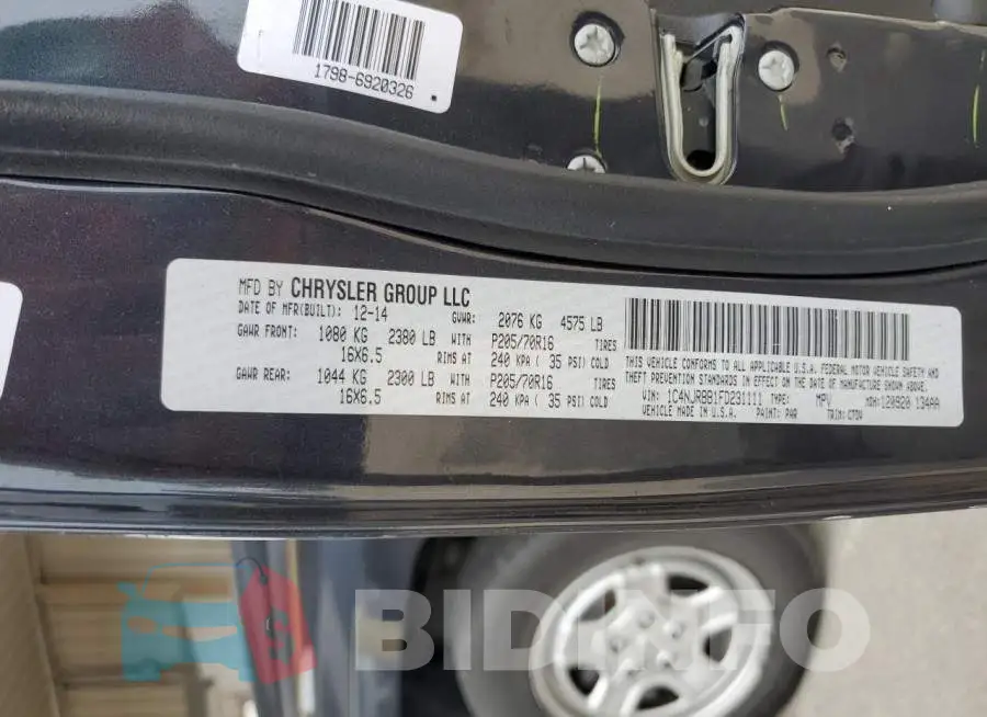 1C4NJRBB1FD231111 Photo# 12