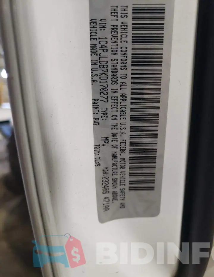 1C4PJLDB7KD170277 Photo# 12