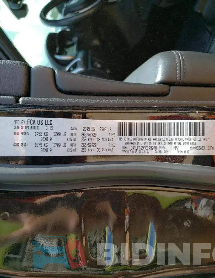 1C4RJFAG9FC149078 Photo# 12