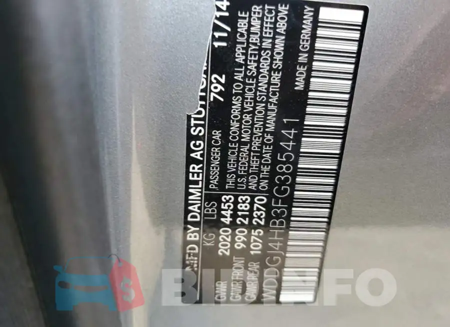 WDDGJ4HB3FG385441 Photo# 12