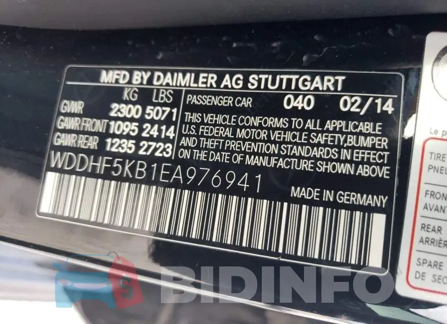 WDDHF5KB1EA976941 Photo# 12