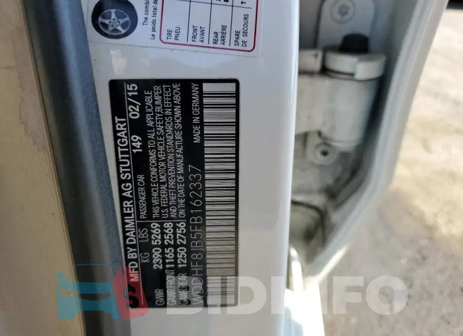WDDHF8JB5FB162337 Photo# 12