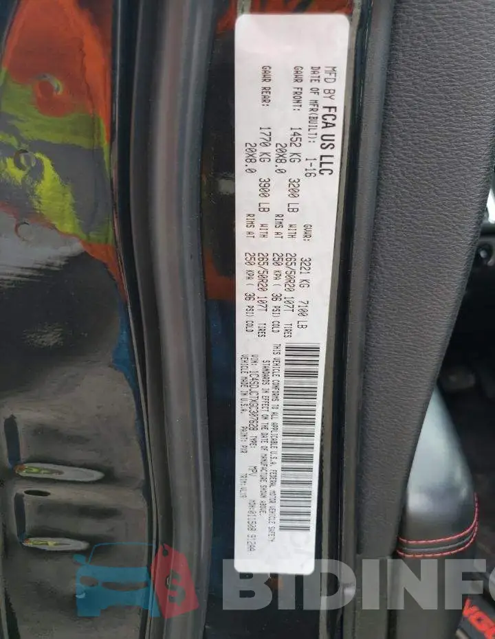 1C4SDJCTXGC307628 Photo# 14