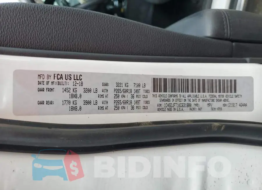 1C4SDJFT1KC631880 Photo# 13