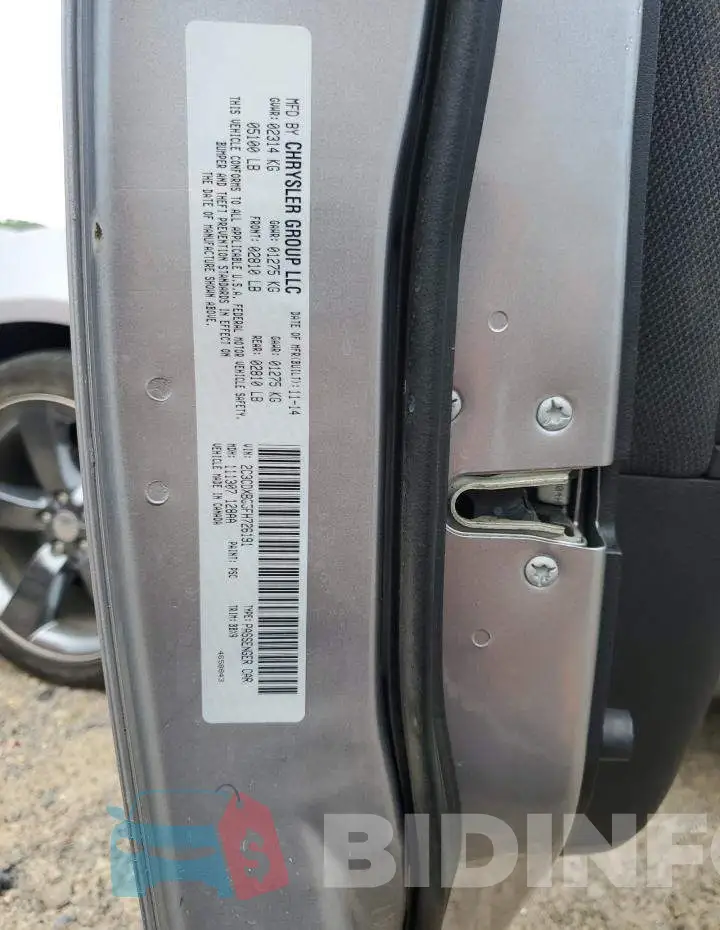 2C3CDXBG5FH726191 Photo# 12