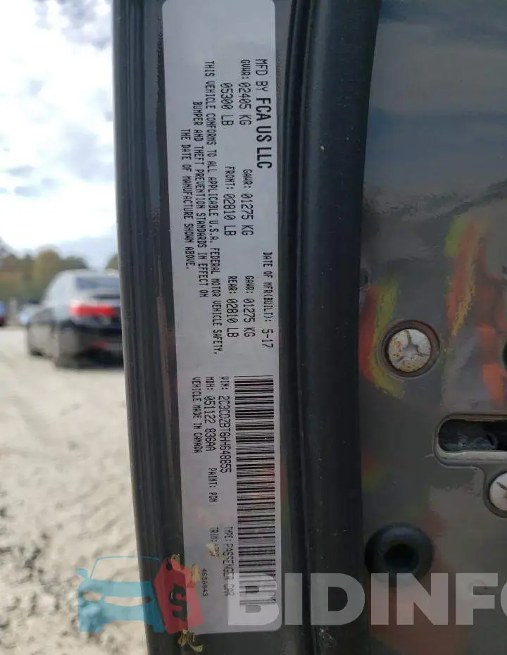 2C3CDZBT6HH648855 Photo# 10