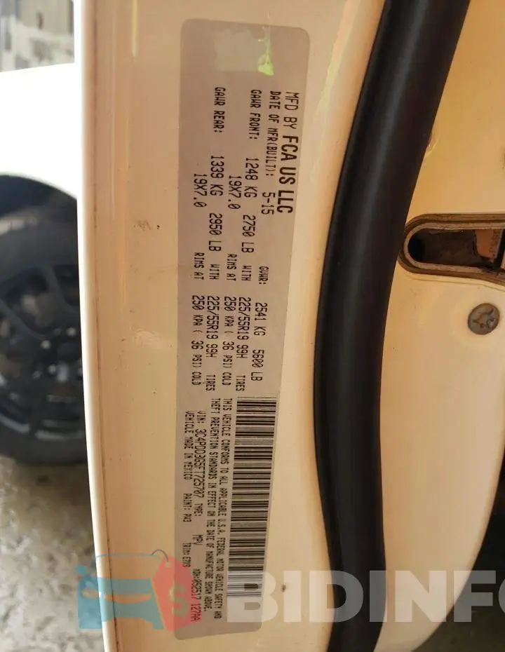 3C4PDDBG5FT725707 Photo# 12