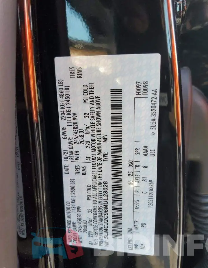 5LMCJ2C96MUL28028 Photo# 13