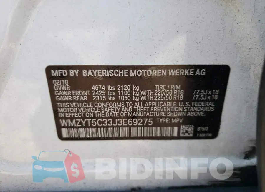 WMZYT5C33J3E69275 Photo# 12