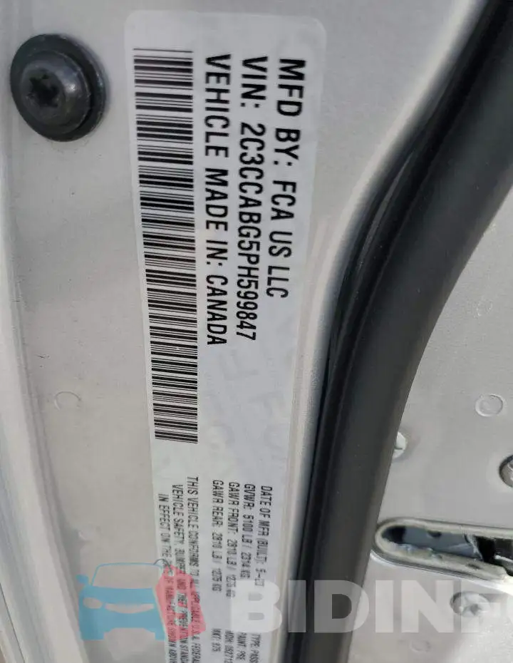 2C3CCABG5PH599847 Photo# 13