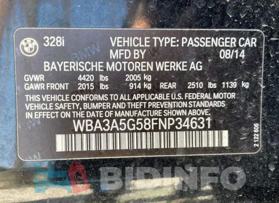 WBA3A5G58FNP34631 Photo# 10