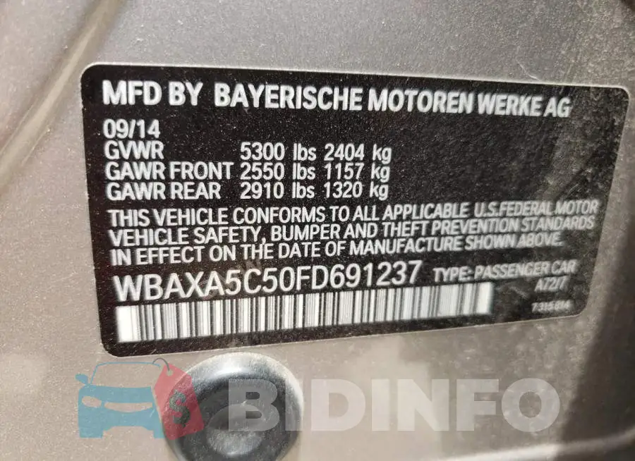 WBAXA5C50FD691237 Photo# 12