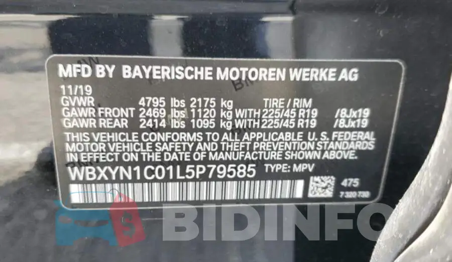 WBXYN1C01L5P79585 Photo# 13