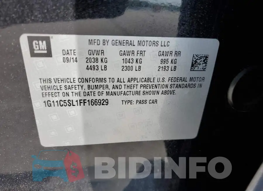 1G11C5SL1FF166929 Photo# 12