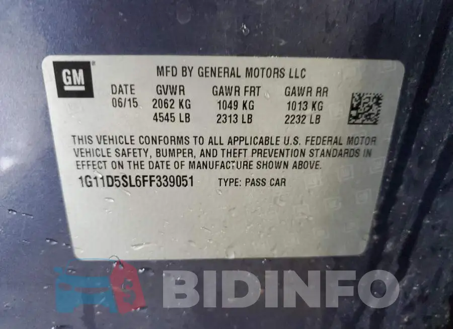 1G11D5SL6FF339051 Photo# 13