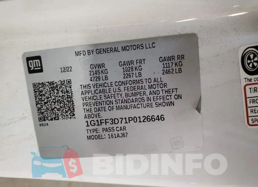 1G1FF3D71P0126646 Photo# 13