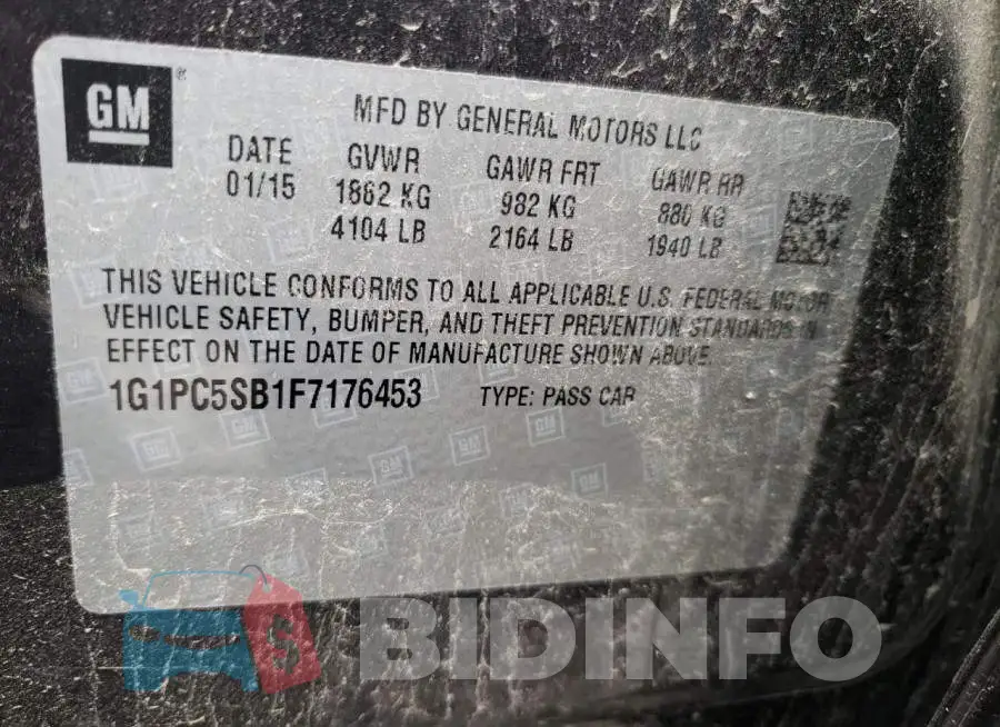 1G1PC5SB1F7176453 Photo# 12
