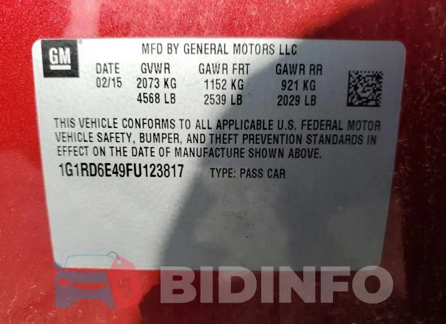 1G1RD6E49FU123817 Photo# 12