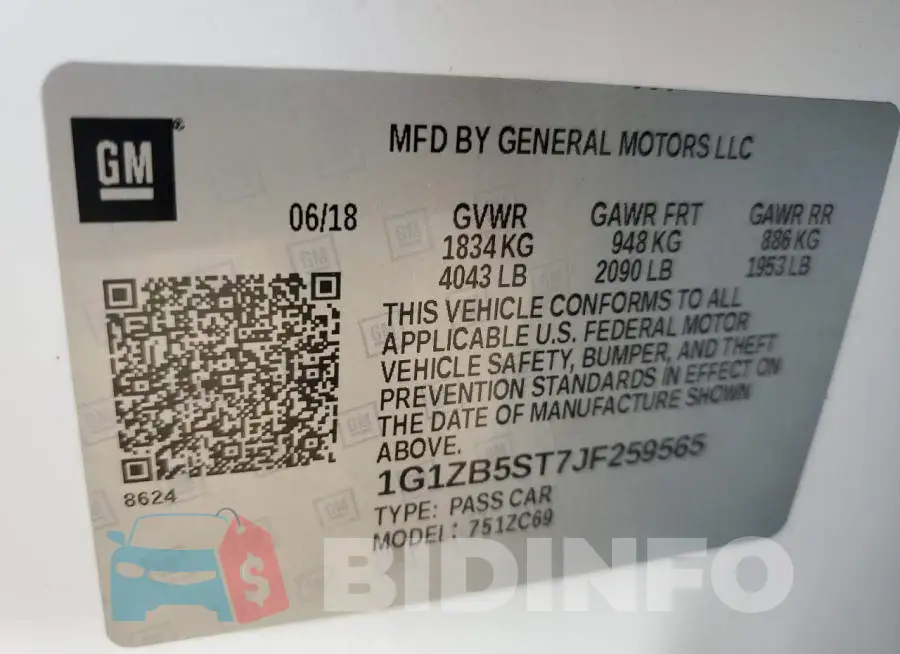 1G1ZB5ST7JF259565 Photo# 12
