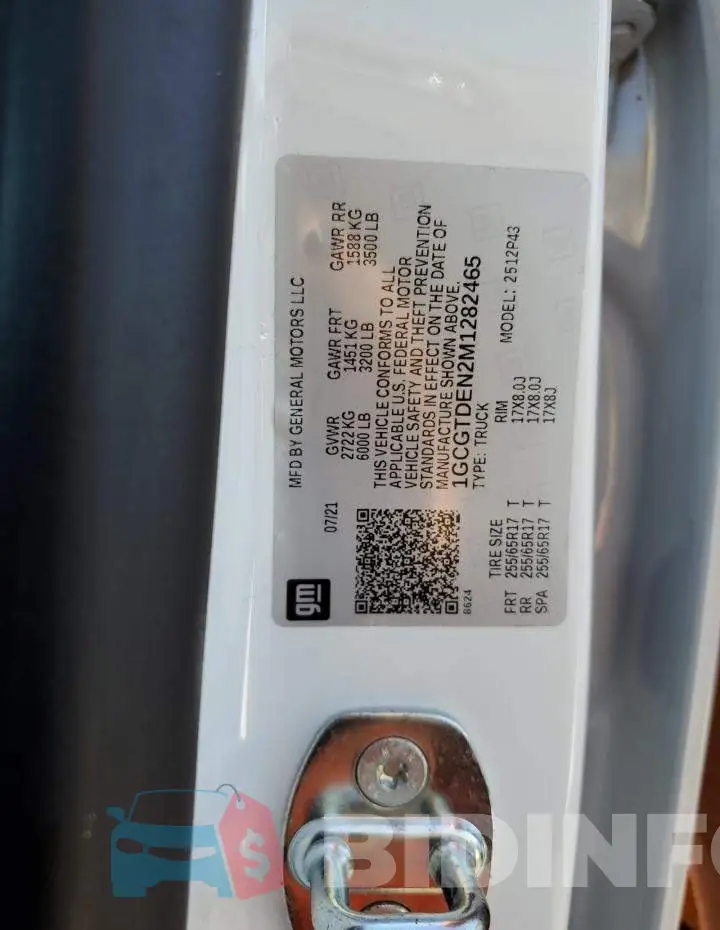 1GCGTDEN2M1282465 Photo# 12