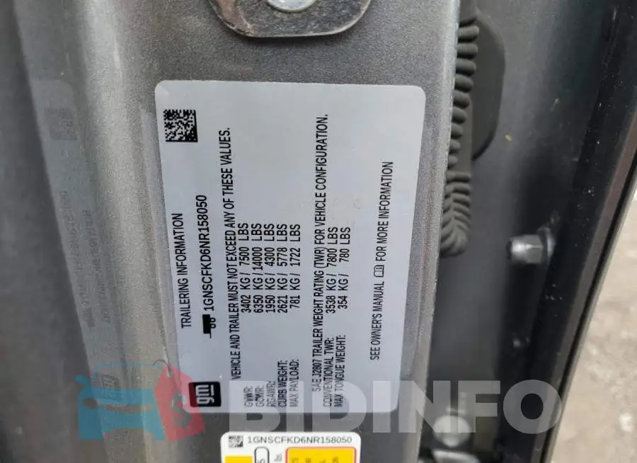 1GNSCFKD6NR158050 Photo# 14