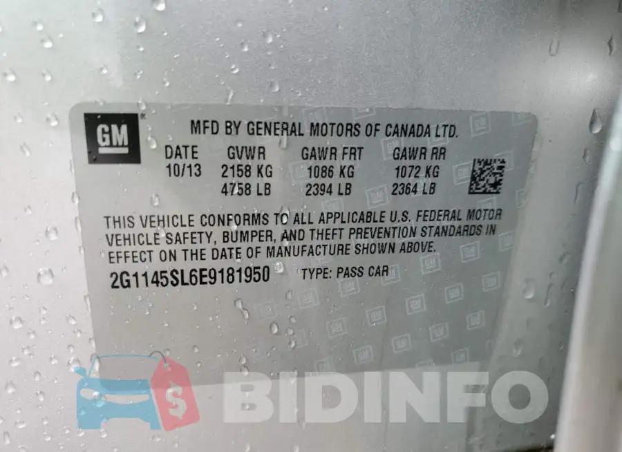 2G1145SL6E9181950 Photo# 12
