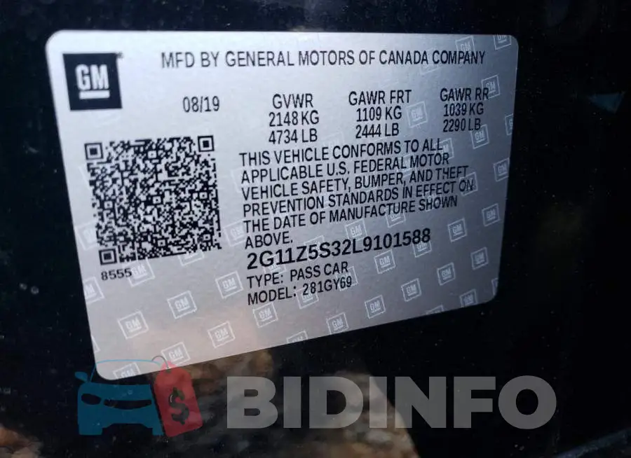 2G11Z5S32L9101588 Photo# 12