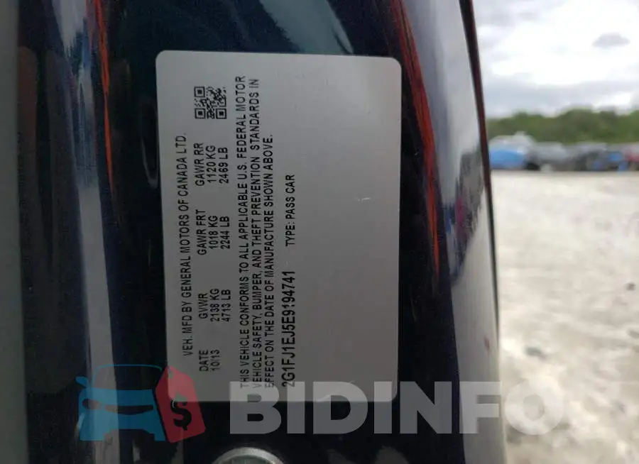 2G1FJ1EJ5E9194741 Photo# 12