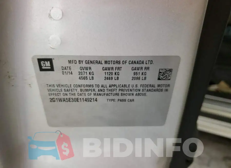 2G1WA5E30E1149214 Photo# 13