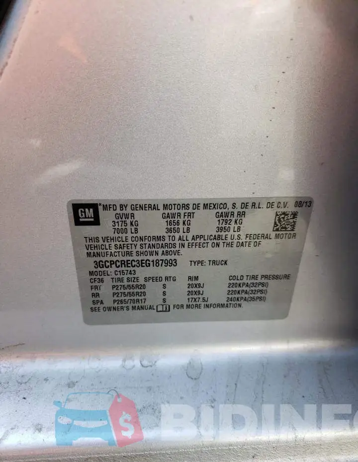 3GCPCREC3EG187993 Photo# 12