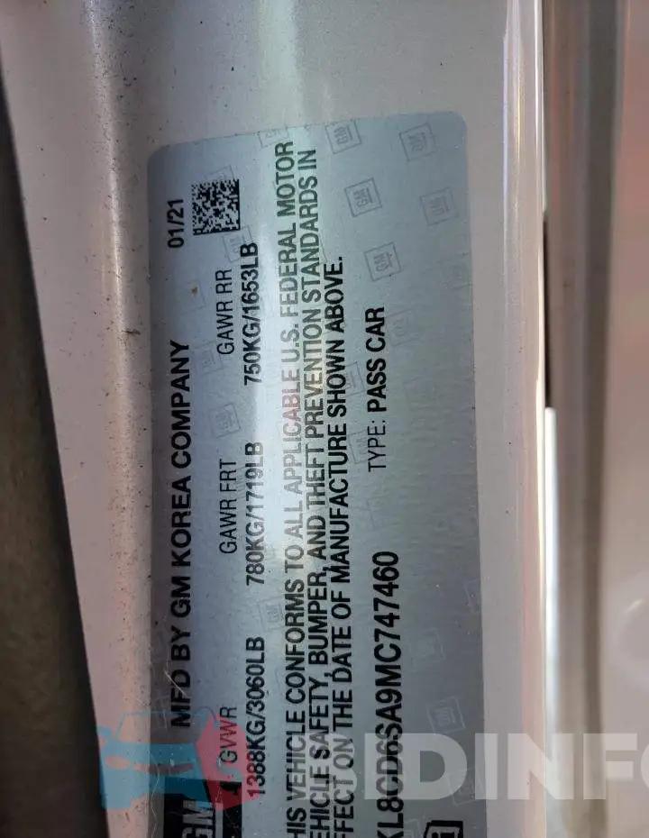 KL8CD6SA9MC747460 Photo# 12