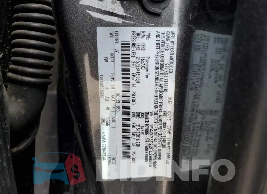 1FADP3F22FL299589 Photo# 12