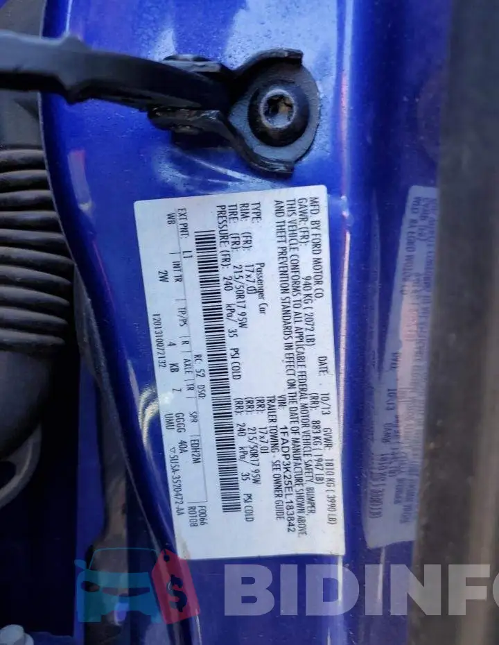 1FADP3K25EL183842 Photo# 12