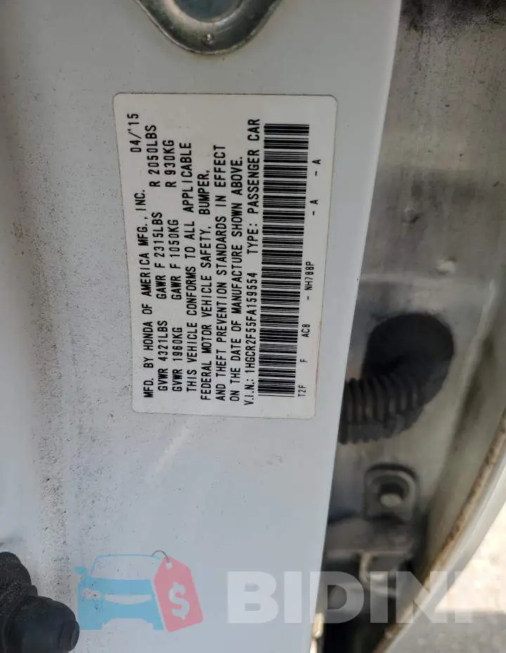 1HGCR2F55FA159554 Photo# 13
