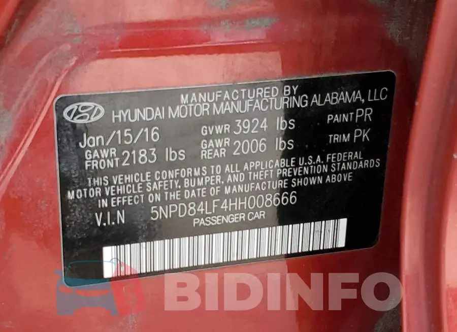 5NPD84LF4HH008666 Photo# 12