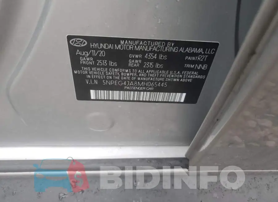 5NPEG4JA8MH065445 Photo# 12