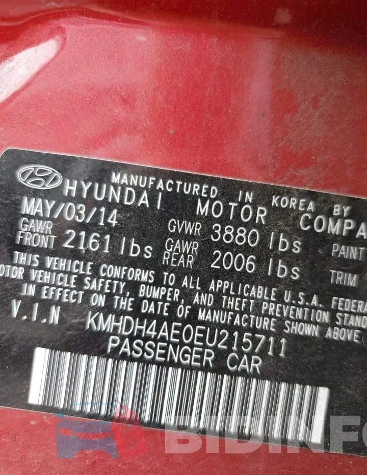 KMHDH4AE0EU215711 Photo# 12