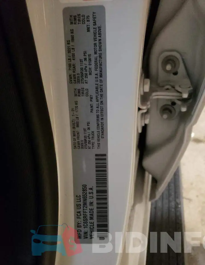 1C6SRFFT2MN652850 Photo# 13