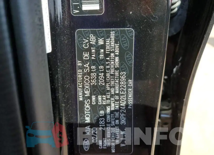 3KPF24AD2LE228963 Photo# 12